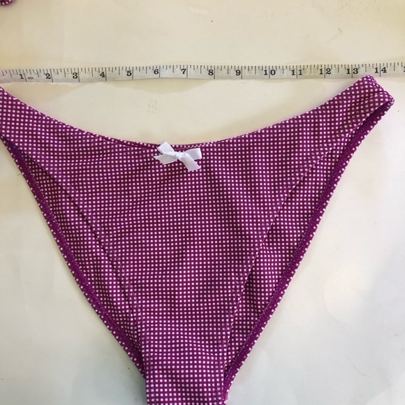 Seamoly Honeymoon Bownot Triangle Top High Cut Bikini Set Size M - Picture 9 of 9